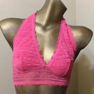 M Pink Halter Top Bralette From Victoria’s Secret